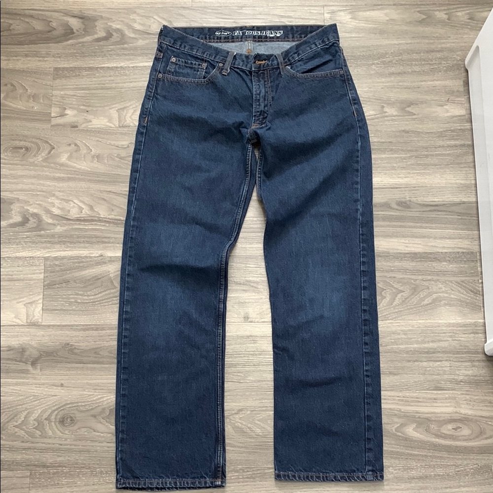 Dark jeans straight leg